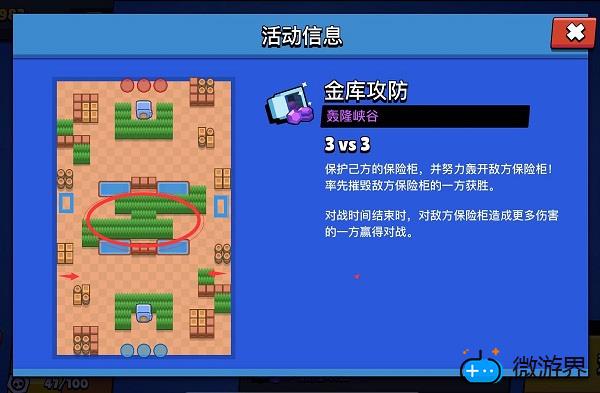 荒野乱斗金库攻防攻略(荒野乱斗金库攻防安全区域推荐英雄)