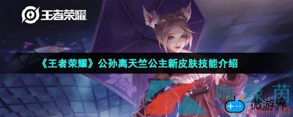 《王者荣耀》公孙离玉兔公主新皮肤技能介绍(公孙离被动是兔子的皮肤)