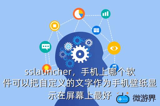 sslauncher，手机上哪个软件可以把自定义的文字作为手机壁纸显示在屏幕上最好