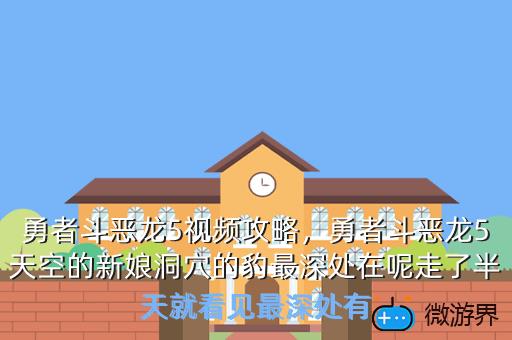 勇者斗恶龙5视频攻略，勇者斗恶龙5天空的新娘洞穴的豹最深处在呢走了半天就看见最深处有