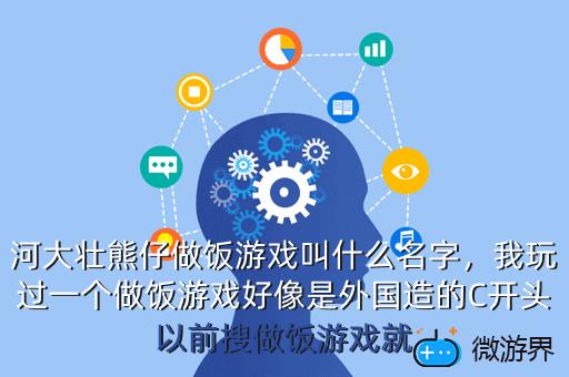 河大壮熊仔做饭游戏叫什么名字，我玩过一个做饭游戏好像是外国造的C开头以前搜做饭游戏就