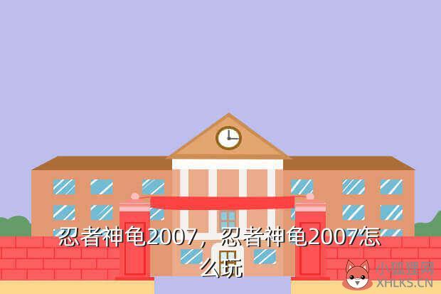 忍者神龟2007，忍者神龟2007怎么玩