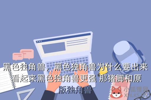 黑色独角兽，黑色独角兽为什么要出来 看起来黑色独角兽更强 那猪脚和原版独角兽