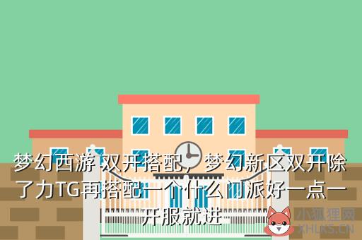 梦幻西游 双开搭配，梦幻新区双开除了力TG再搭配一个什么门派好一点一开服就进