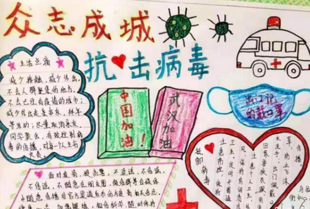 防控疫情手抄报图片大全
