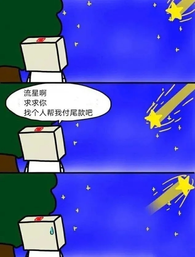 双十一付尾款表情包