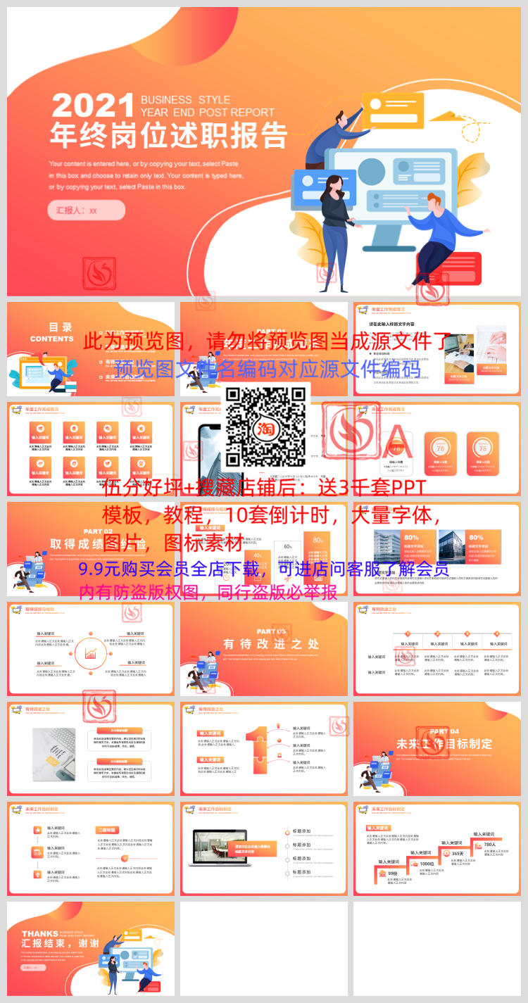 2020年终总结汇报PPT