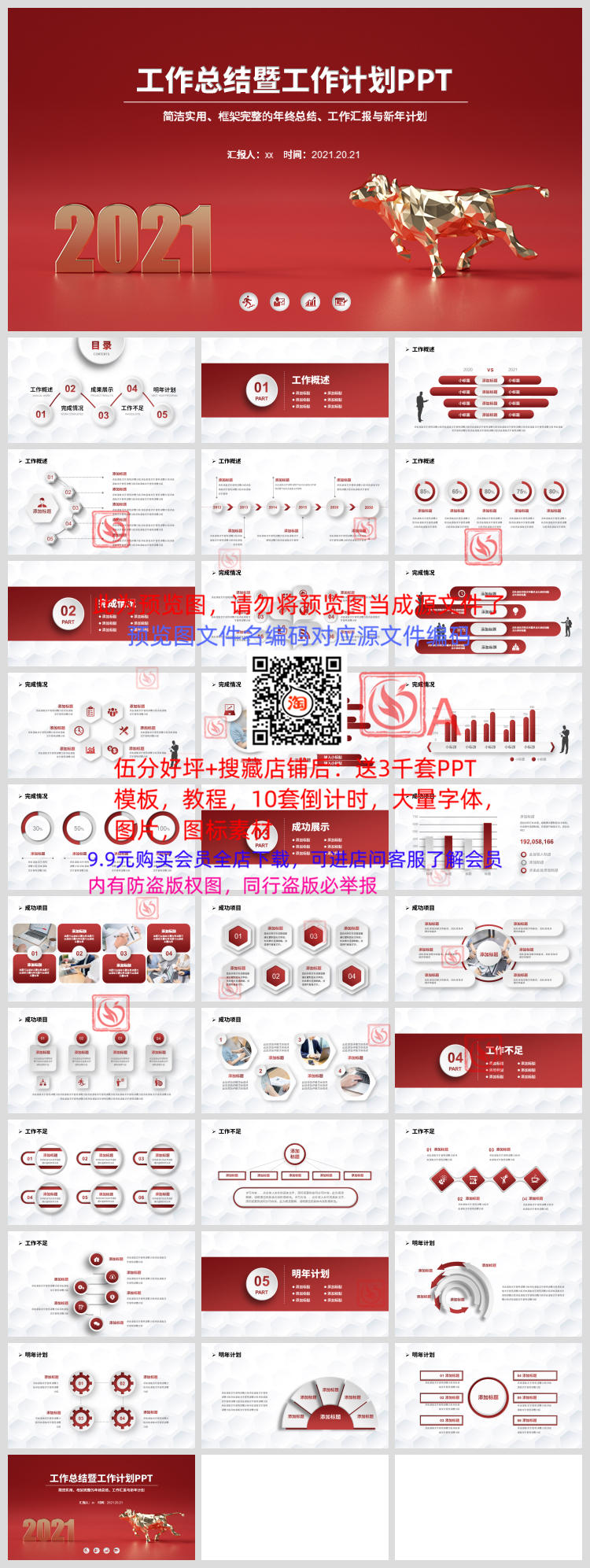 2020年终总结汇报PPT