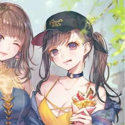 2021最火闺蜜头像红色系双人仙气