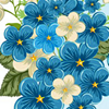 铃兰花欧式花纹背景边框矢量图