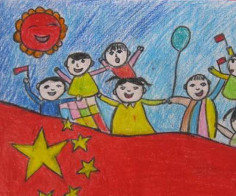 国庆节儿童画图片大全