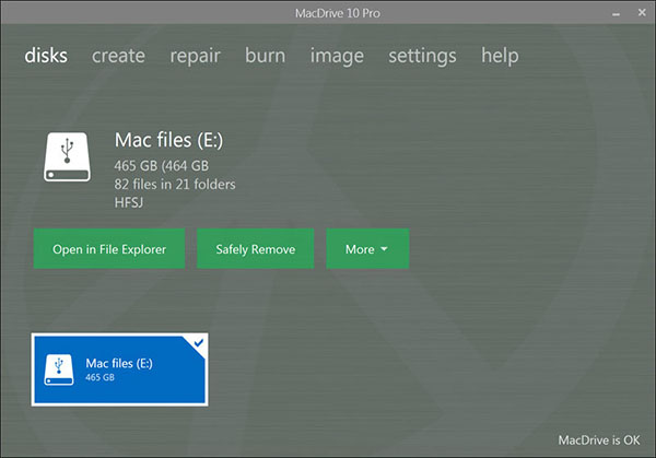 MacDrive汉化版软件功能1
