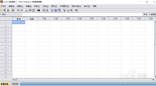 spss18如何输入数据13