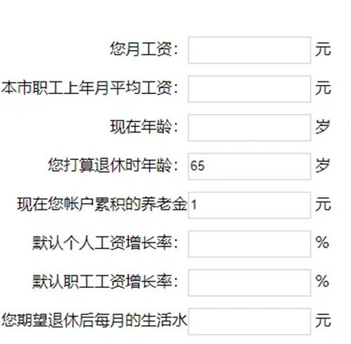 退休工资计算器2021全国最新版软件特色