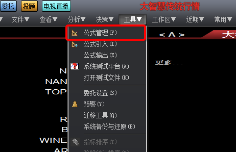 大智慧365最新版如何导入公式