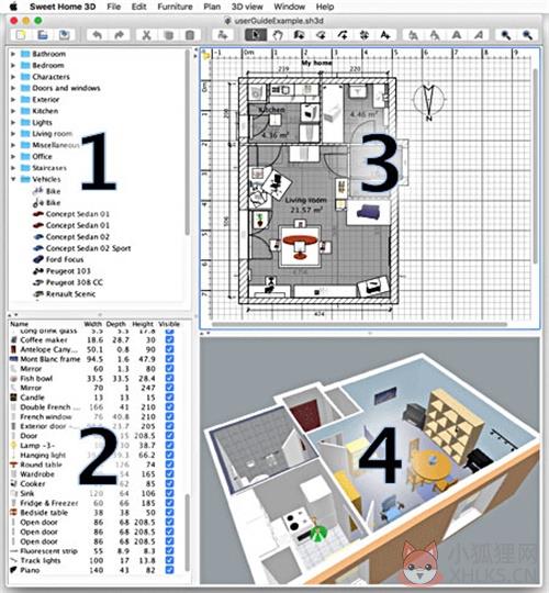 Sweet Home 3D使用教程1