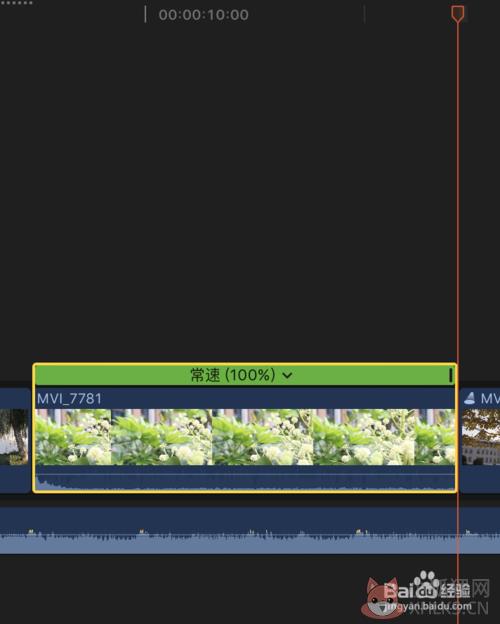 Final Cut Pro X百度云版剪辑时如何恢复素材同期声9