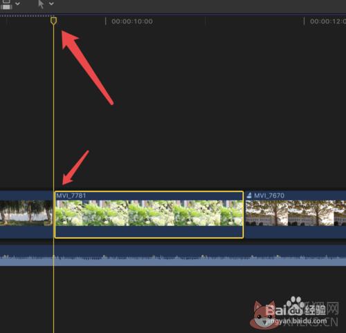 Final Cut Pro X百度云版剪辑时如何恢复素材同期声4