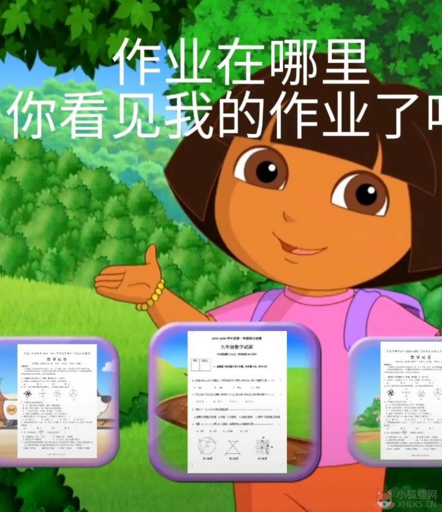 朵拉交作业表情包无水印最新版合集下载图片1