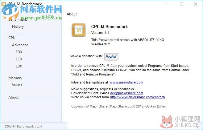 CPU-M Benchmark(CPU性能测评软件) 1.4 正式版