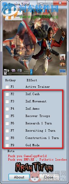 帝国全面战争修改器下载 1.5.0 绿色版