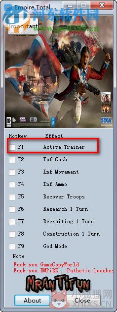 帝国全面战争修改器下载 1.5.0 绿色版