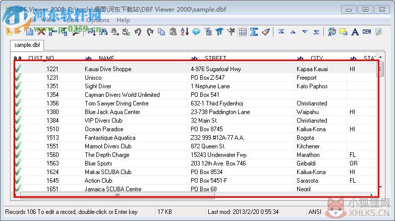 dbfviewer2000(dbf文件阅读器) 5.95 注册版