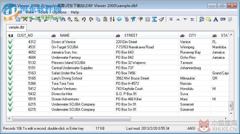 dbfviewer2000(dbf文件阅读器) 5.95 注册版