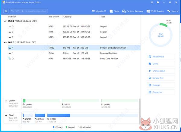 EaseUS Partition Master(磁盘分区管理) v16.5中文版