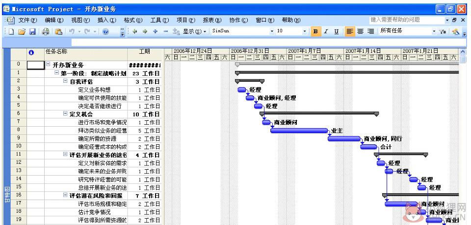 Microsoft Project 2007绿色版