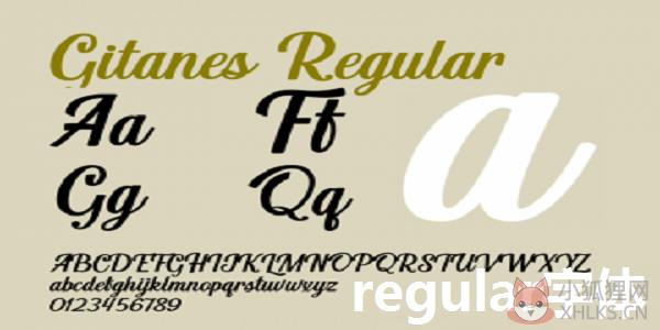 regular字体 绿色版