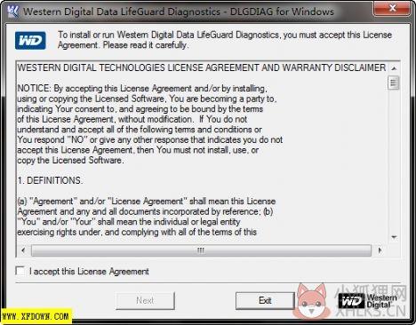 Western Digital Data Lifeguard Tool【西数硬盘诊断】