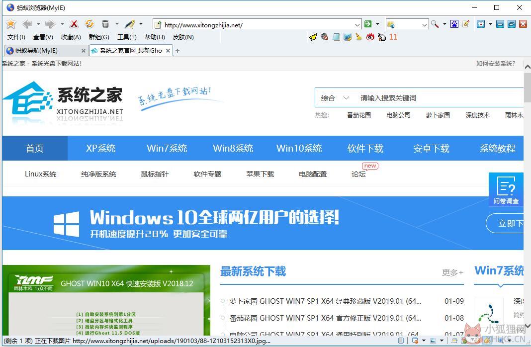 蚂蚁浏览器(MyIE9浏览器) V389.0 绿色版