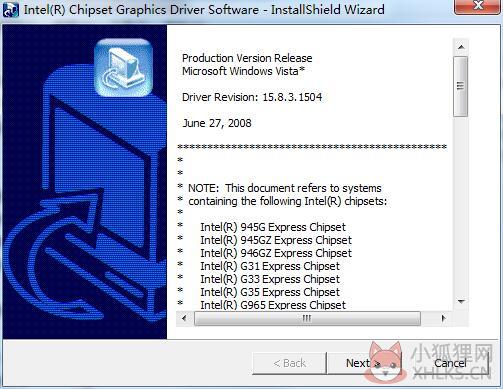Intel 945G&940GML系列集成显卡驱动 V15.8.3.1504 英文安装版