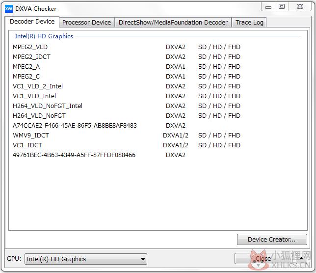 DXVA Checker(显卡硬件加速检测) V3.15.3 英文版