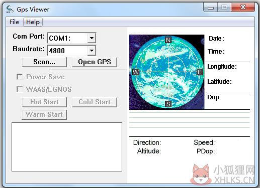 Gps Viewer(gps检测工具) V1.0 英文版 Gps Viewer(gps检测工具) V1.0 英文版