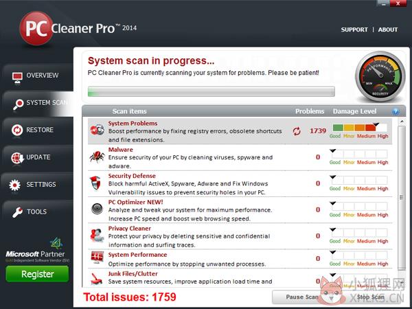 电脑故障扫描修复软件(PC Cleaner Pro) V12.1.14.1.24