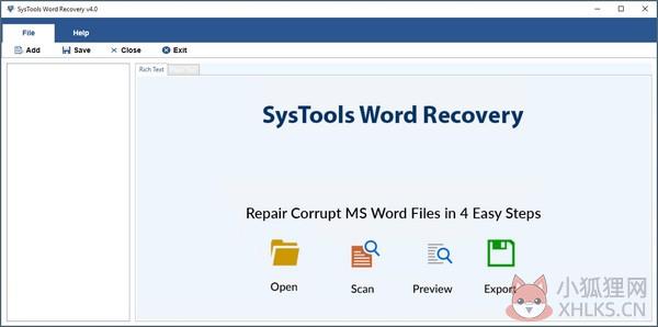 SysTools Word Recovery(Word修复软件) V4.0 最新版