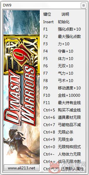 真三国无双8二十项修改器 V1.0 绿色免费版 真三国无双8二十项修改器 V1.0 绿色免费版