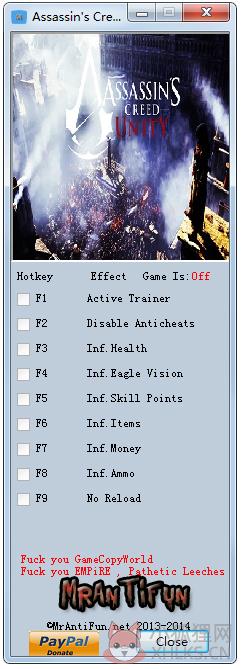 刺客信条大革命修改器 V1.3 绿色版