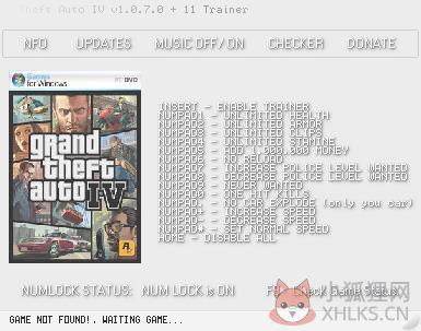 侠盗猎车手4修改器 V1.0.7.0 绿色版