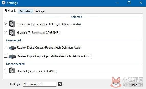 SoundSwitch(音频设备切换软件)
