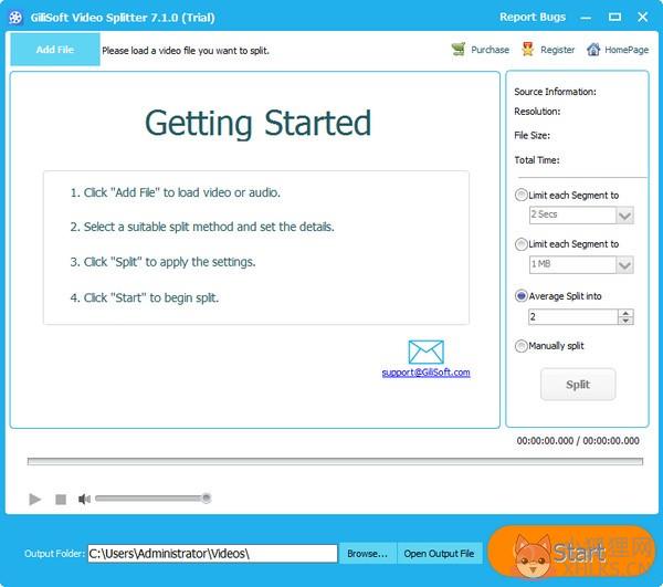 Gilisoft Video Splitter(视频分割软件) V7.1.0 官方版 Gilisoft Video Splitter(视频分割软件) V7.1.0 官方版