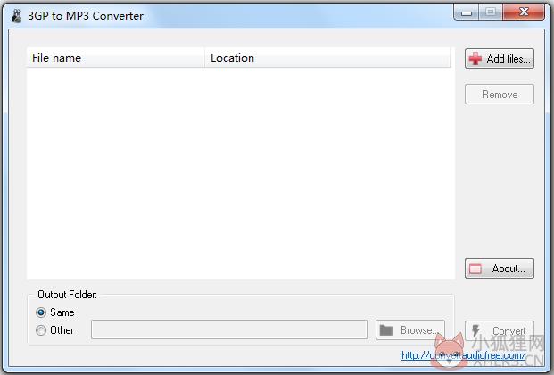 3GP to MP3 Converter(3GP转MP3转换器) V1.0 英文版
