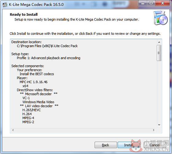 K-Lite Mega Codec Pack官方版
