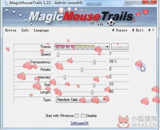 MagicMouseTrails(自定义鼠标拖尾工具) V3.66 最新版
