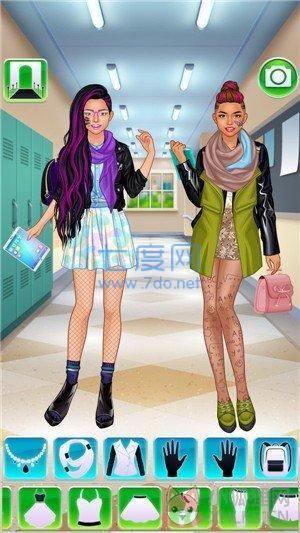 高校女生装扮游戏