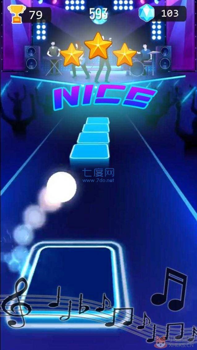 音乐拼块跳游戏